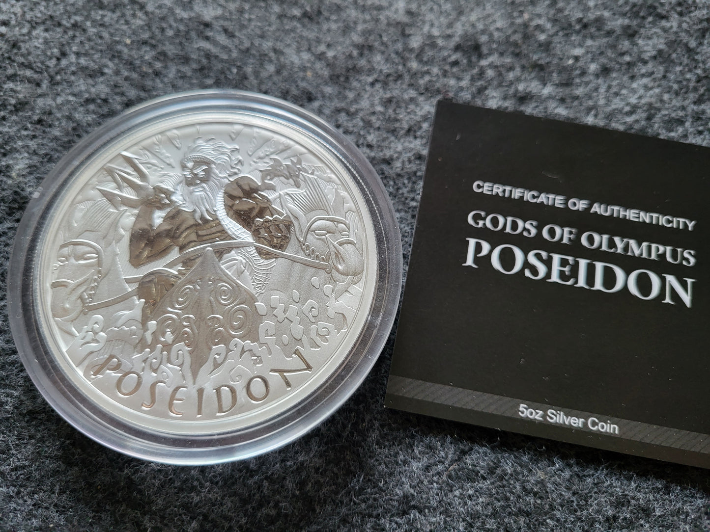 5oz Silber Gods of Olympus 2021 Poseidon