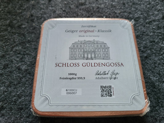 1kg Kupferbarren Geiger Edelmetalle