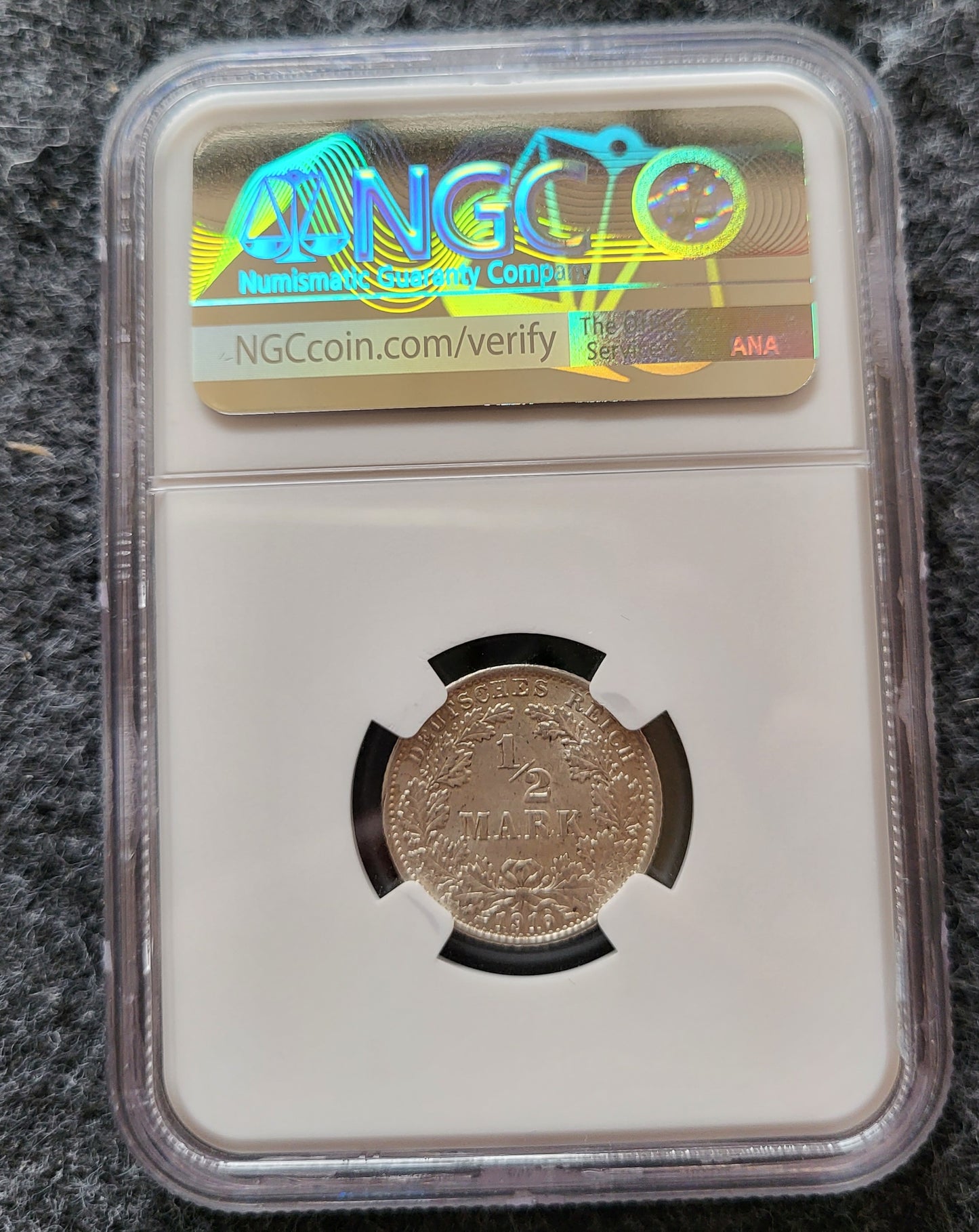 1/2 Mark Kaiserreich 1916G NGC MS 63