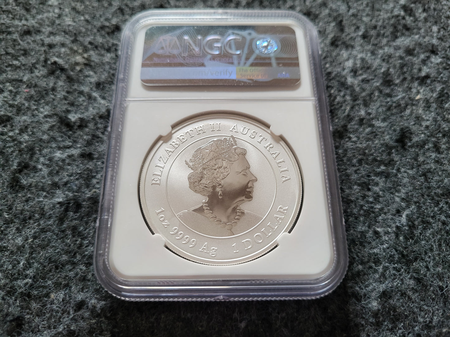 1oz Silber Lunar III Tiger 2022 NGC zertifiziert MS 70