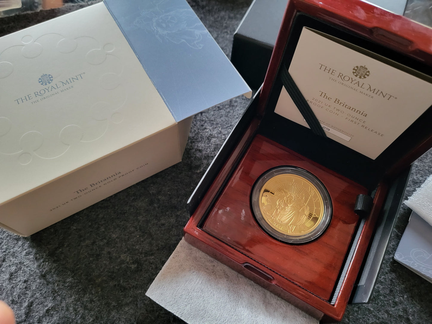 2oz Gold Britannia 2021 PP Auflage 50 Stück