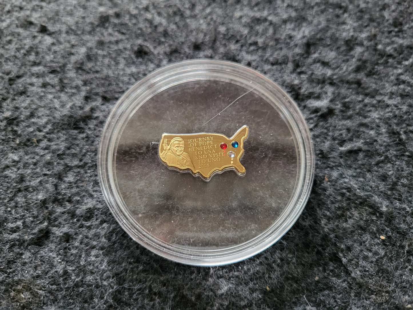 4g Gold Papst Benedikt XVI in den USA