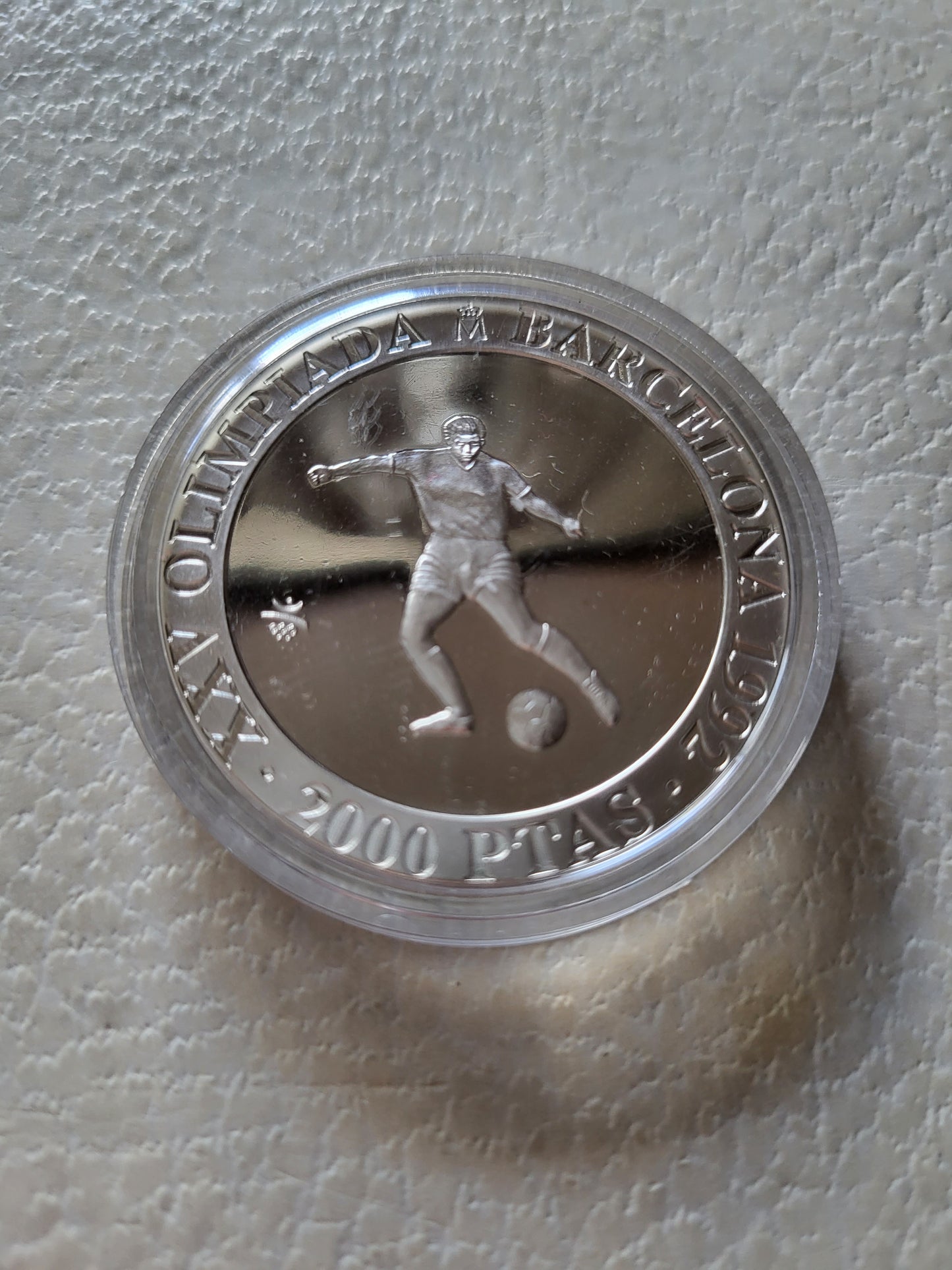 2000 Pesetas Spanien 1992 PP 25g fein 925
