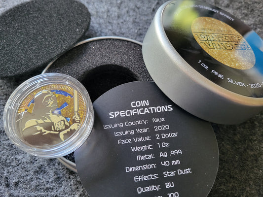 1oz Silber Darth Vader mit Stardust Effekt 2020