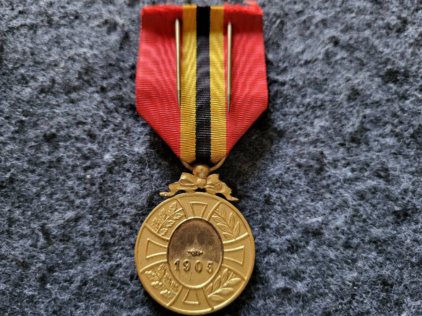 Medallie Gedenken an König Leopold II von Belgien