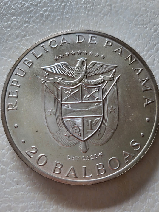 20 Balboa Panama 925er Silber, 120g fein diverse