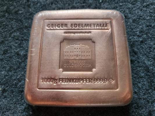 1kg Kupferbarren Geiger Edelmetalle