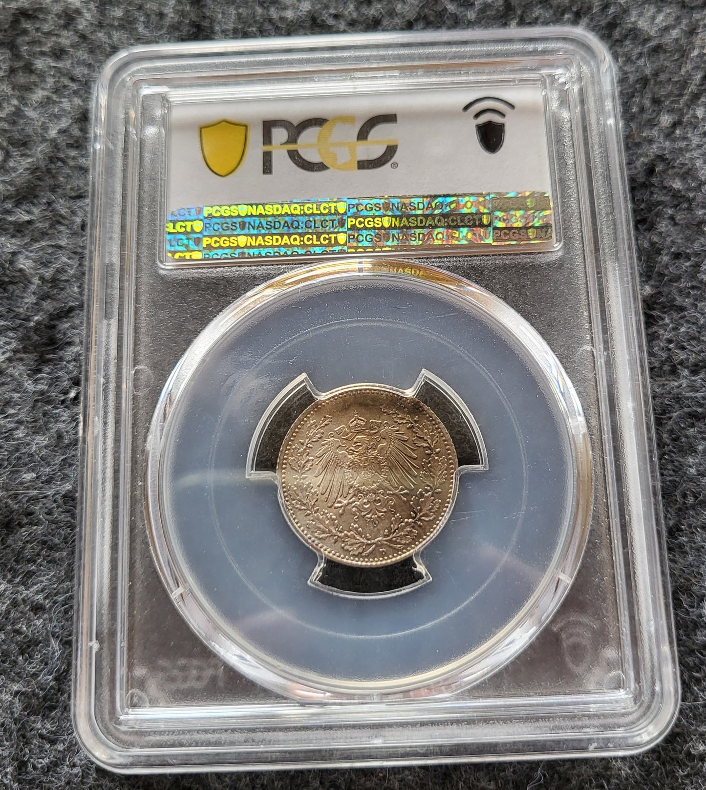 1/2 Mark Kaiserreich 1918 D PCGS zertifiziert MS 65