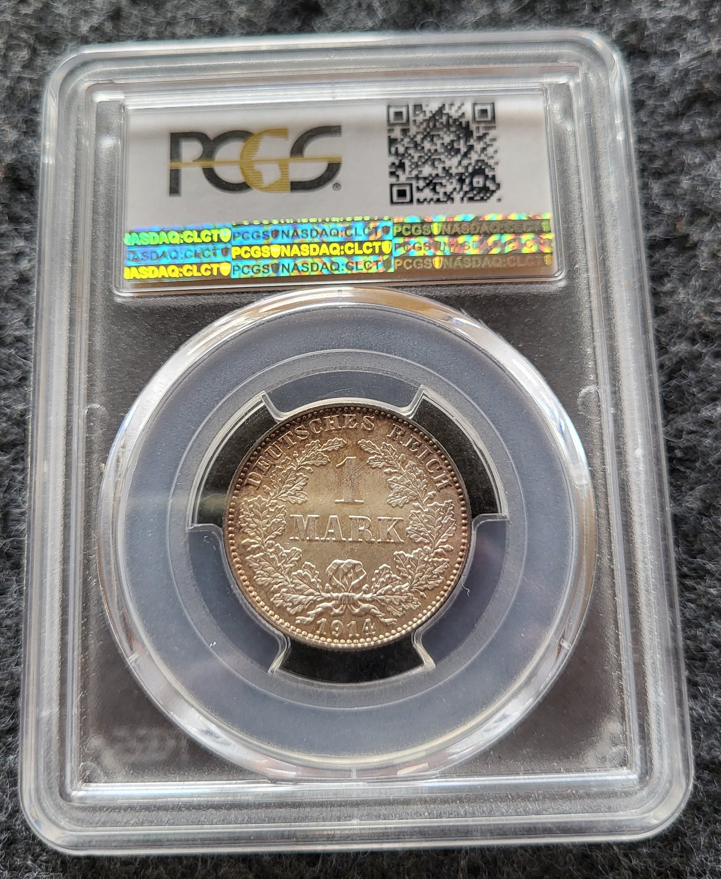 1 Mark Kaiserreich 1914 J PCGS zertifiziert MS 65