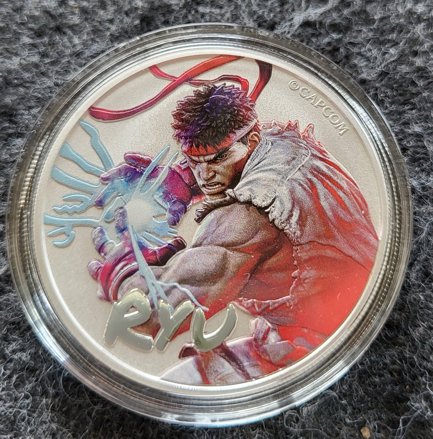 1oz Silber Streetfighter Ryu Coloriert