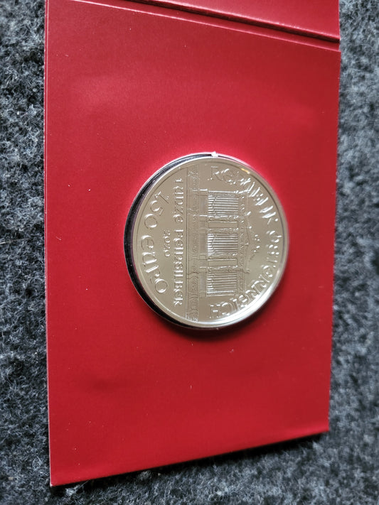 1oz Silber Wiener Philharmoniker 2020 in original Sichtfenster Verpackung