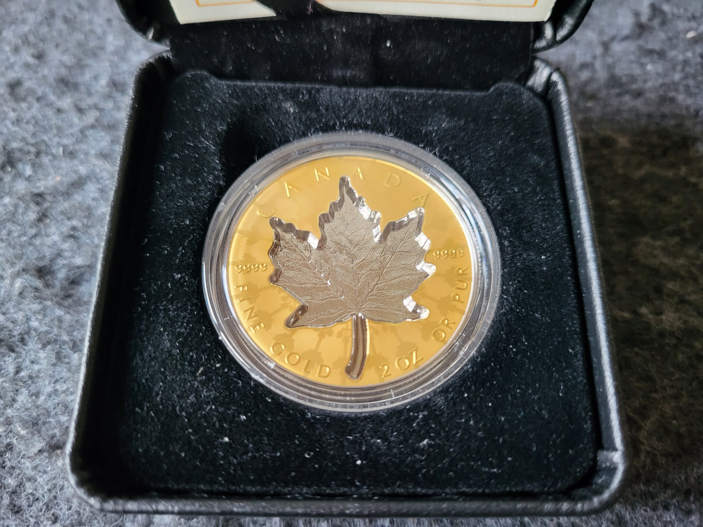 2oz Gold Maple Leaf Super Incuse 2024