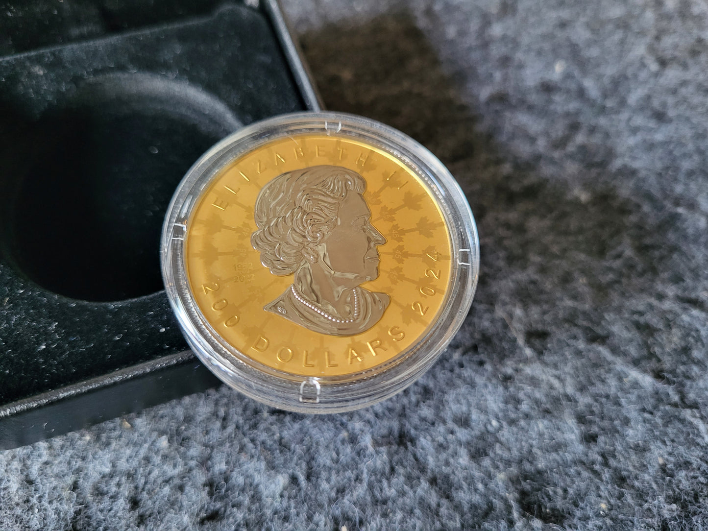 2oz Gold Maple Leaf Super Incuse 2024