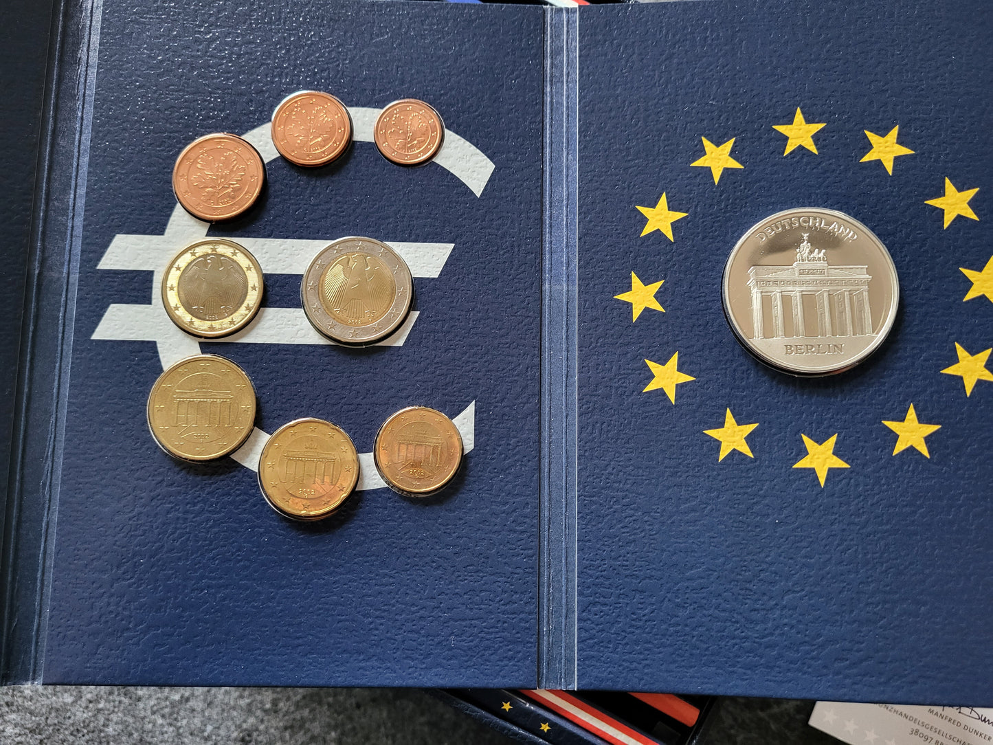 Kemplettsatz Europa Kursmünzensätze 2002 mit 13x 18g 800er Silber