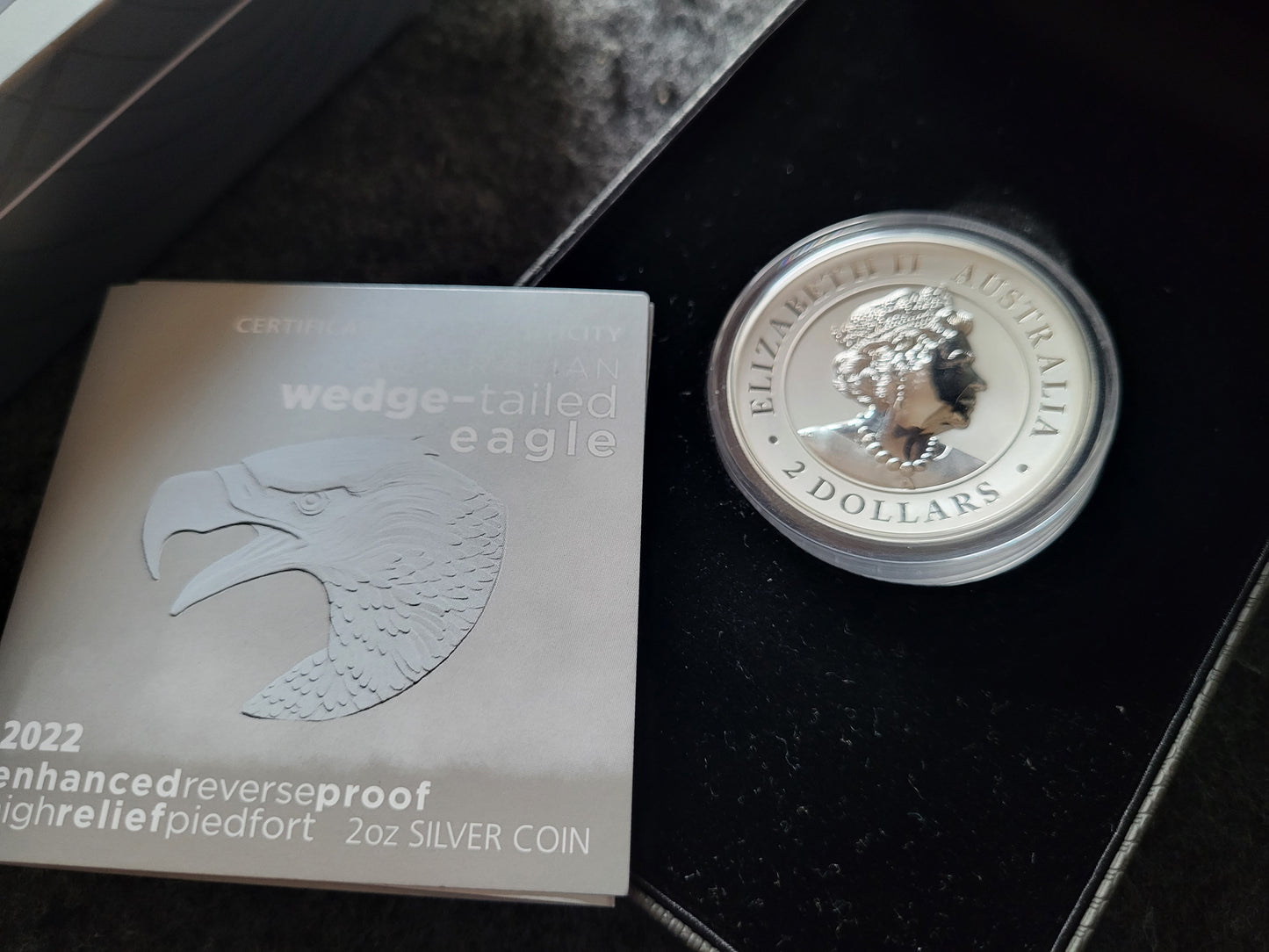 2oz Silber Wedgetailed Eagle 2022 high relief reverse proof