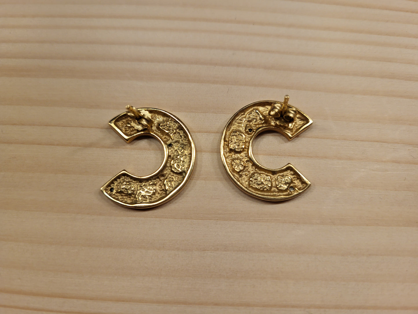 Ohrringe 333er Gelbgold mit kleinen Brillianten 5,52g