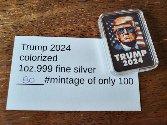 1oz Silberbarren Trump