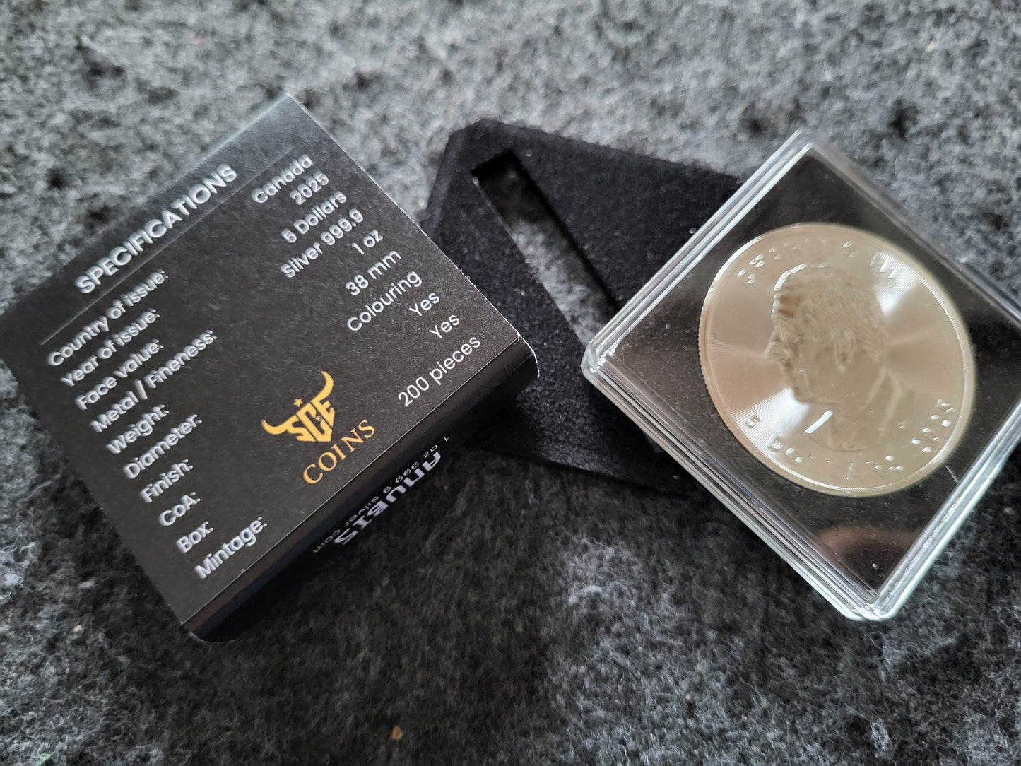 1oz Silber Anubis 2025 Coloriert