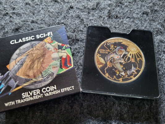 1oz Silber American Eagle Classic Sci-Fi vergoldet coloriert
