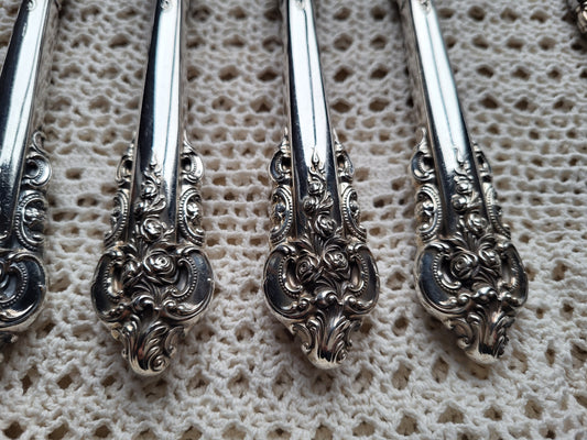 Silber Besteck Grand Baroque Sterling Silber 925 6.700g.  Handarbeit