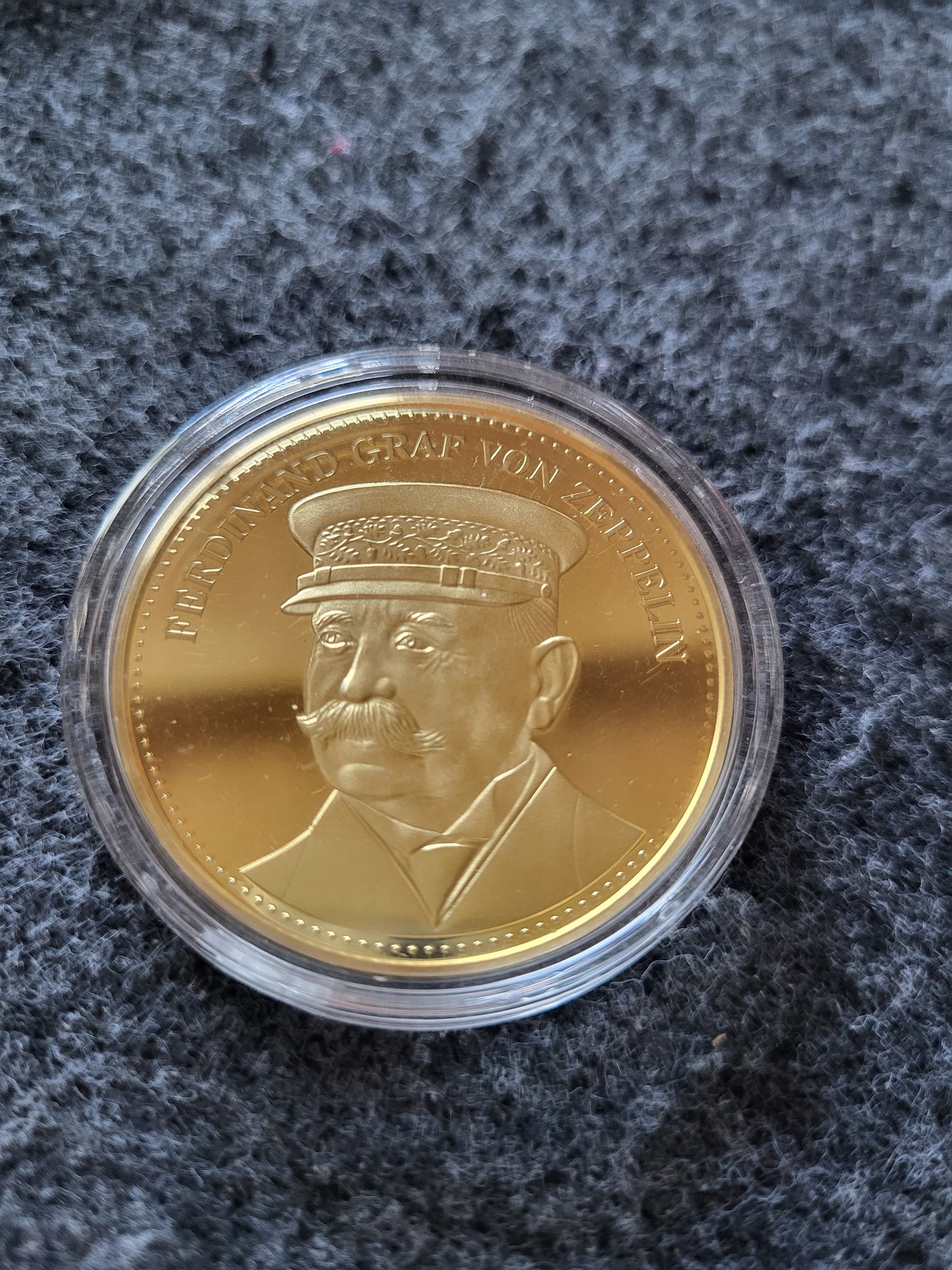 Graf von Zeppelin Medallie 20g 999er Silber, 24kt vergoldet