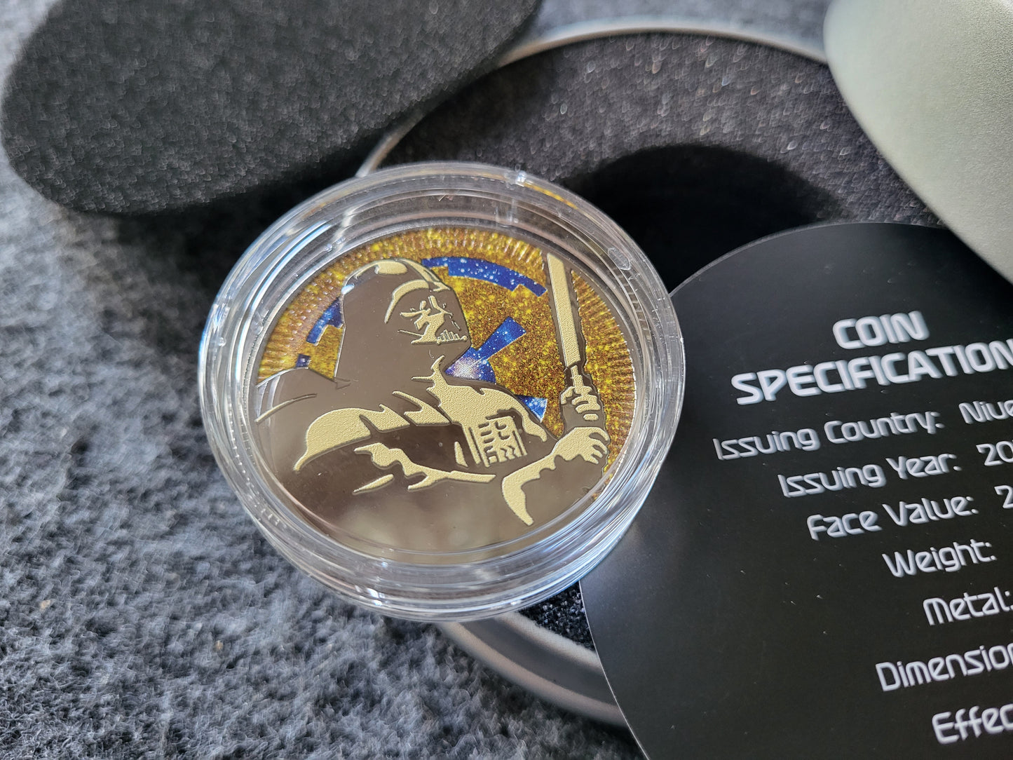 1oz Silber Darth Vader mit Stardust Effekt 2020