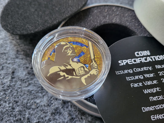 1oz Silber Darth Vader mit Stardust Effekt 2020