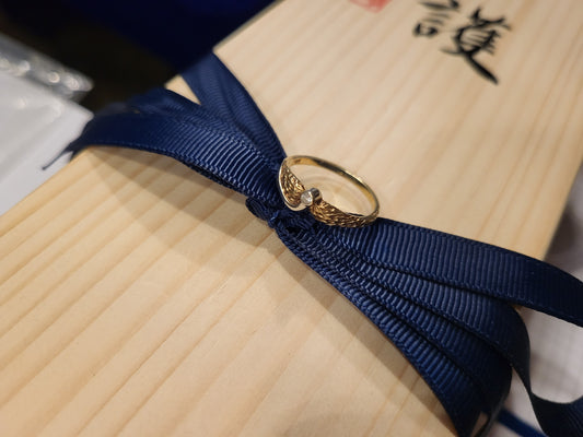 Goldring 1,76g 585er Gelbgold mit Brilliant 17mm Durchmesser