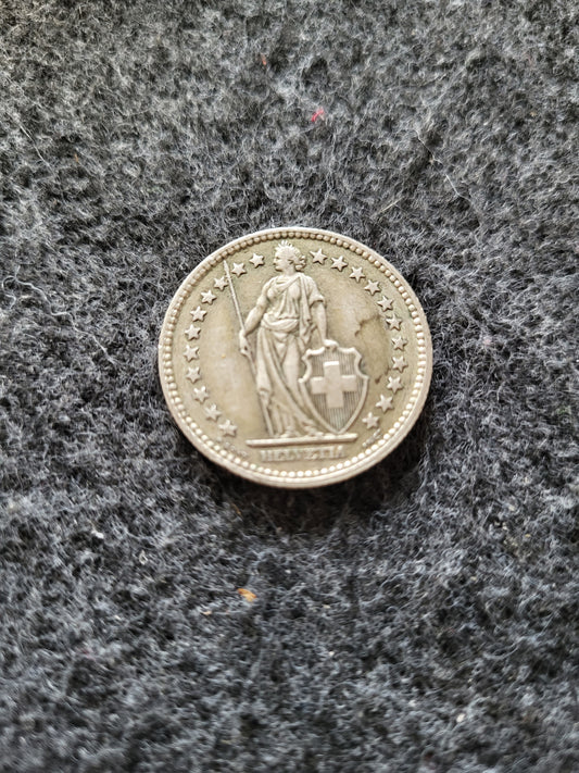 2 Franken Schweiz div. 835er Silber