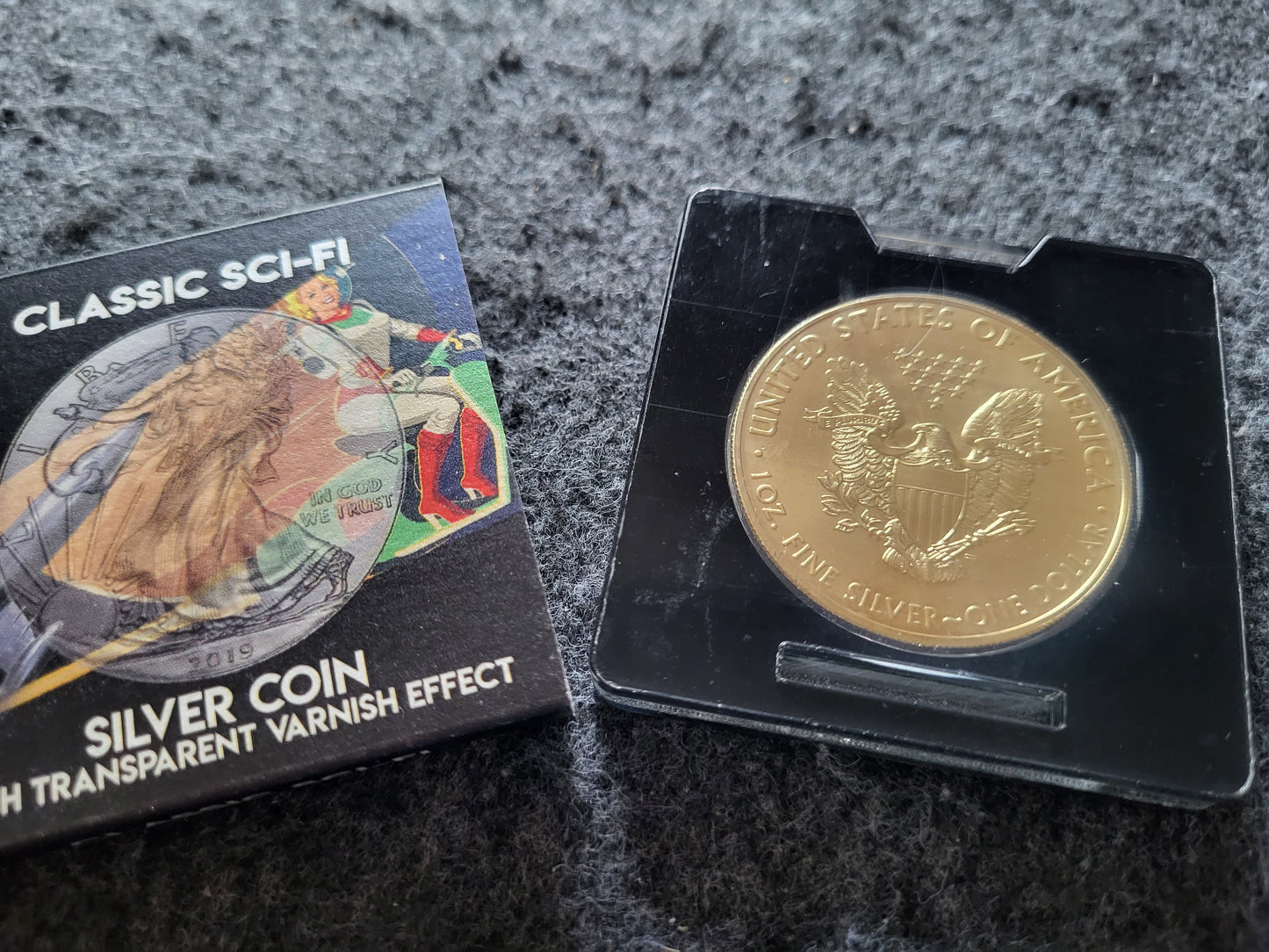 1oz Silber American Eagle Classic Sci-Fi vergoldet coloriert