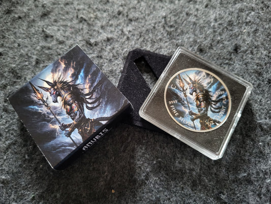 1oz Silber Anubis 2025 Coloriert