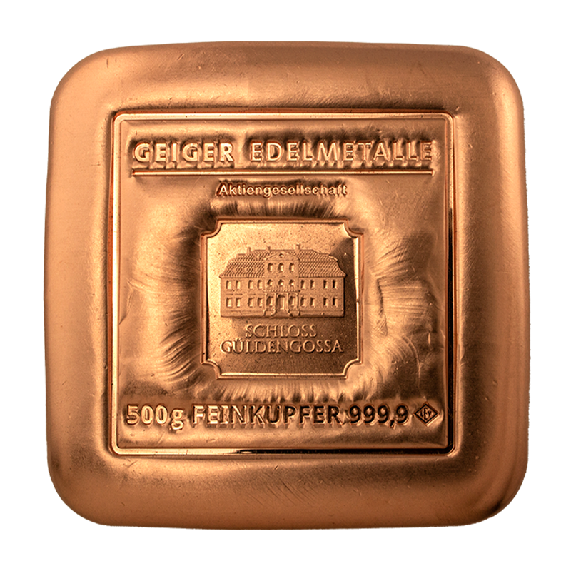 500g Kupferbarren Geiger Edelmetalle Vorbestellung Q4 2026
