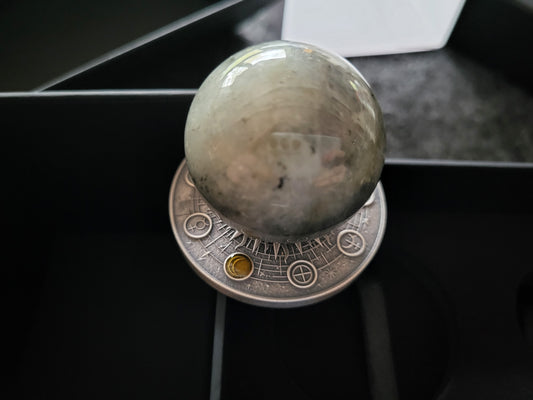 2oz Silber Mond 2025 Antik Finish