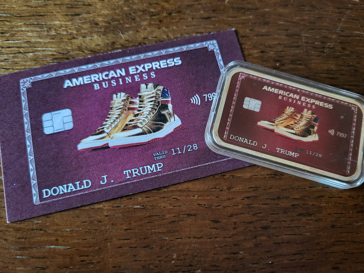 1oz Silberbarren Trump