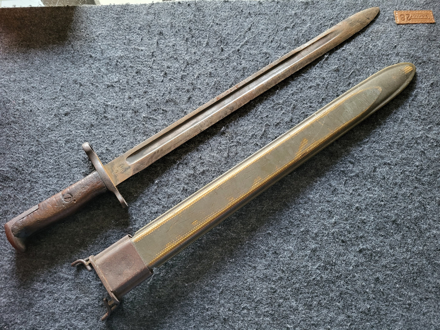 Bajonett USA M 1905 Modell Gestempelt 1908 Springfield