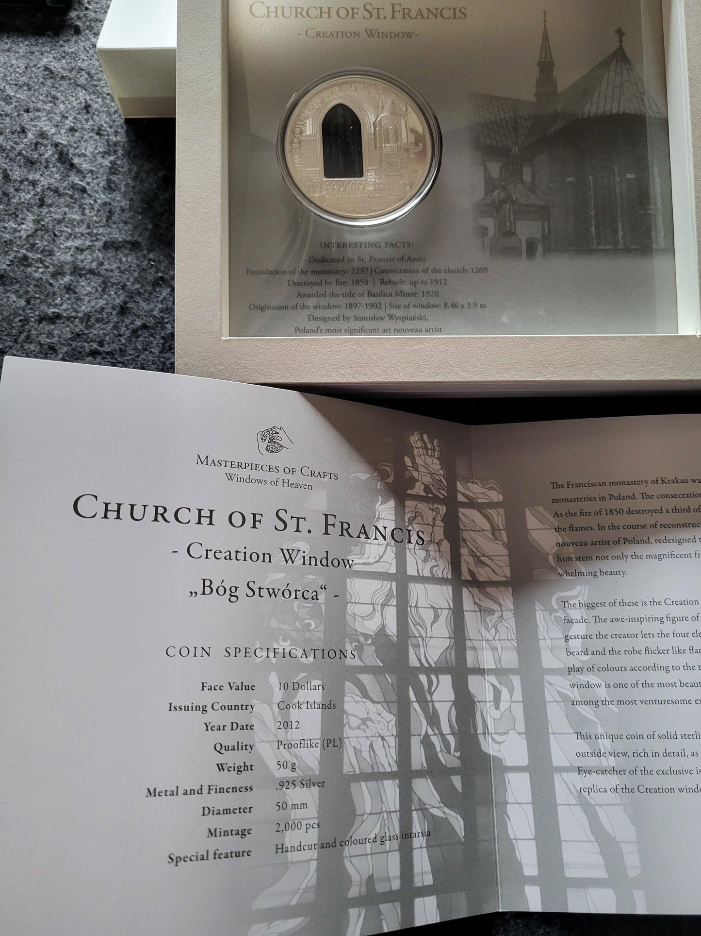 50g Windows of Heaven Church of St. Francis 925