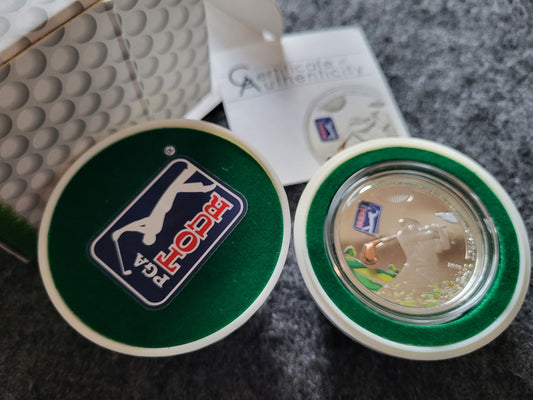 Golfball Münze Silber
