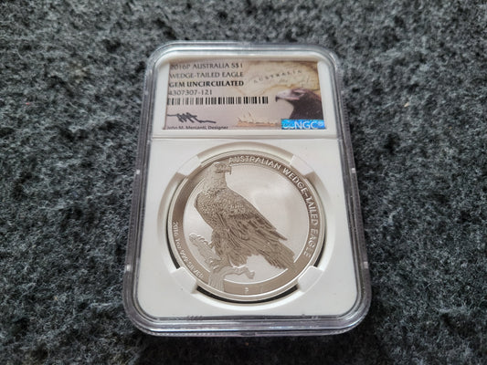 1oz Silber Wedgetailed Eagle 2016 NGC Zertifiziert Gem Mint