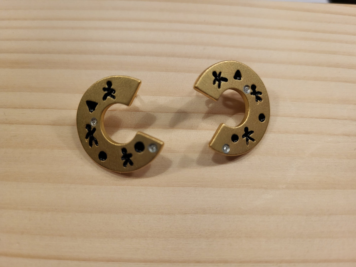 Ohrringe 333er Gelbgold mit kleinen Brillianten 5,52g