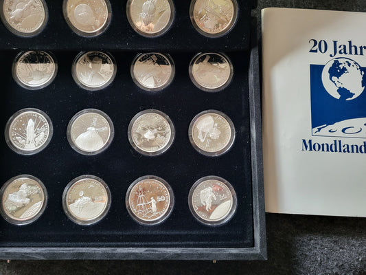 Set 26x 1oz Silber 20 Jahre Mondlandung